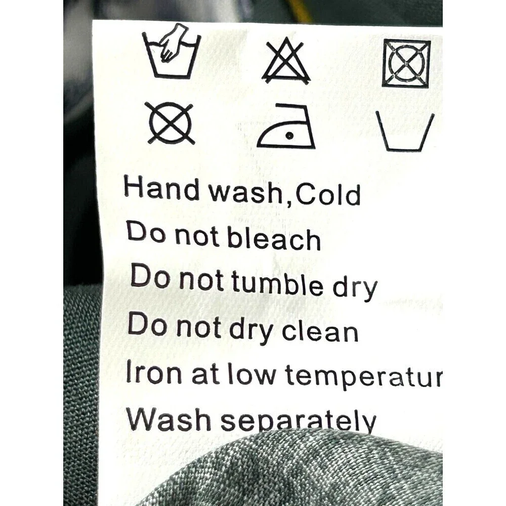 New KorMei Women M Maxi Dress Blue V Neck Short Sleeve Floral High Low Flowy R - Picture 13 of 13